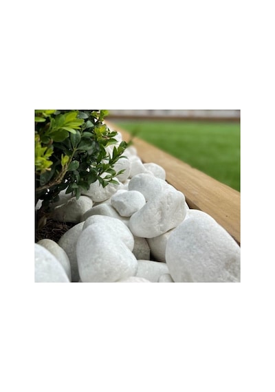 Ekodoğa Dolomit Taş 25 Kg 6-10 Cm Beyaz Dolomit Taş Saksı Dibi Dekoratif Taş Bahçe Süsleme Taşı Peyzaj Taşı