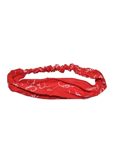 Lastikli Paraşüt Bandana Atatürk İmzalı Kırmızı Bandana 29 Ekim 23 Nisan 19 Mayıs Kırmızı