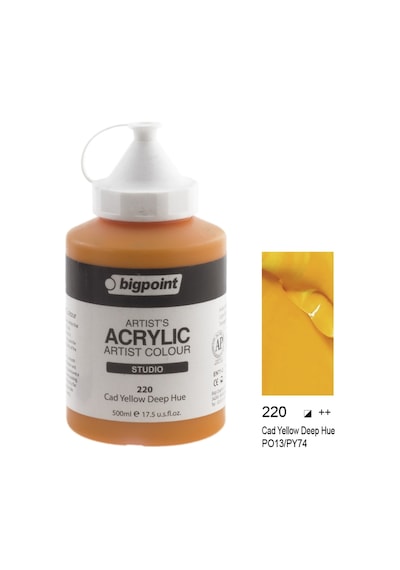 Bigpoint Akrilik Boya 500 ml Cad Yellow Deep Hue 220