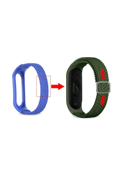 Xiaomi Mi Band 3 Uyumlu Krd-49 Örgü Mkst Kordon-yeşil