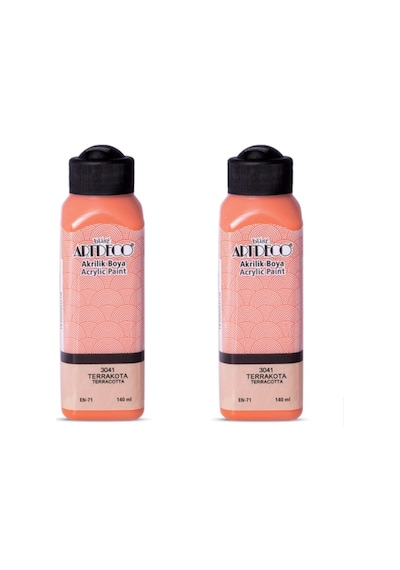 2 Li Akrilik Boya 140 Ml Renk Seçmeli Canlı Ve Pastel 3041 - Terracotta