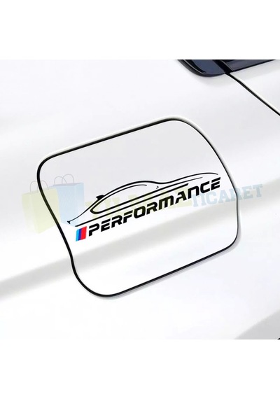 Bmw M Logo Performance Depo Kapağı Oto Sticker Yapıştırma Etiket