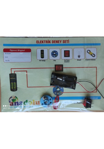 Basit Elektrik Devresi Deney Seti Iki Duy Ve Lambalı