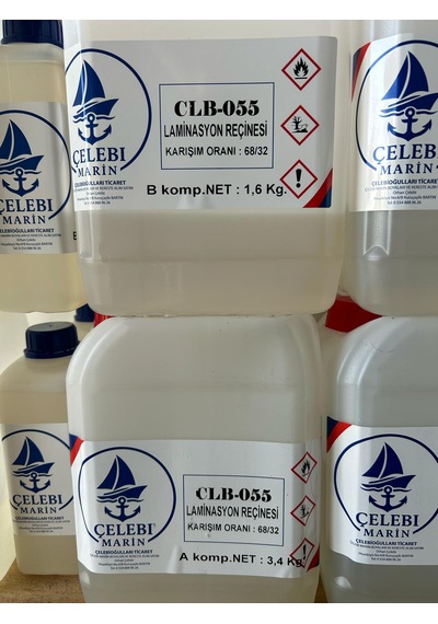 Çelebi Marin Epoksi Laminasyon Reçinesi 5 Kg Takım