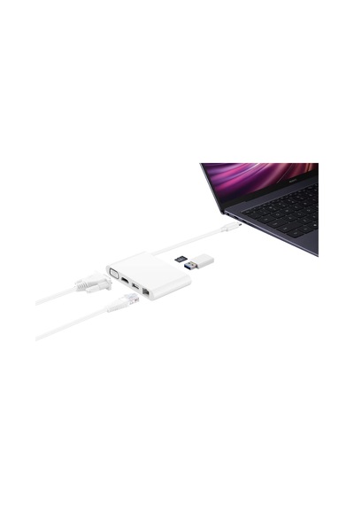 Huaweı Matedock 3, Hdmı, Vga, Usb-a Ve Usb-c'ye Sahip Kompakt Bağlantı İstasyonu