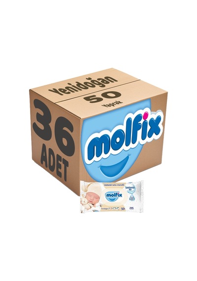 Molfix Islak Havlu Mendil Izotonik Yeni Doğan 36 Lı Set 50 Yaprak