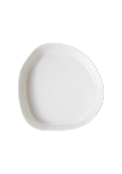 Mudo Home Aspendos Çukur Tabak Seti 21cm - 6lı Beyaz