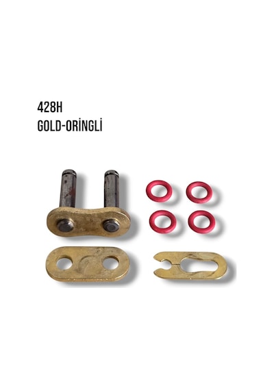 Zincir Kilidi 428h Kalın Oringli / Gold - Muhtelif