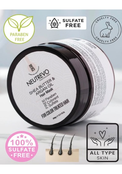 Neutrevo Professional No:5 Argan Serisi İpeksi Parlaklık Saç Bakım Maskesi 300 Ml