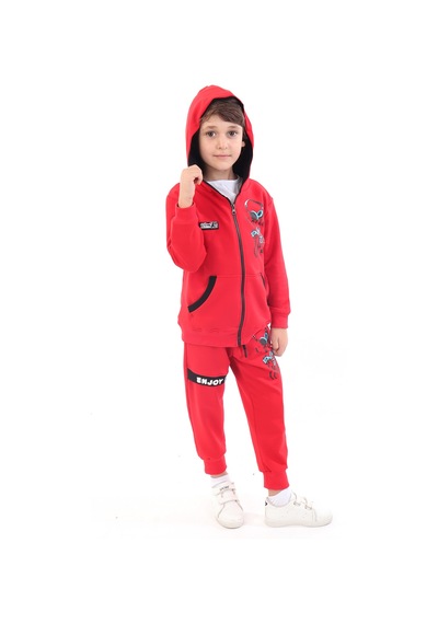 Toontoy Kids Toontoy Erkek Çocuk Baskılı Eşofman Takım Kırmızı Toontoy Kids Toontoy Erkek Çocuk Baskılı Eşofman Takım Kırmızı