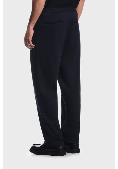 Emporio Armani Pamuk Karışımlı Normal Bel Düz Paça Jarse Pantolon Erkek Pantolon Em001611 Af27883 Ub118 Lacivert