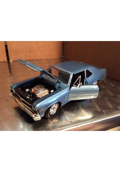 Maisto 1970 Chevrolet Nova Ss Mavi 1 24 Model Araba