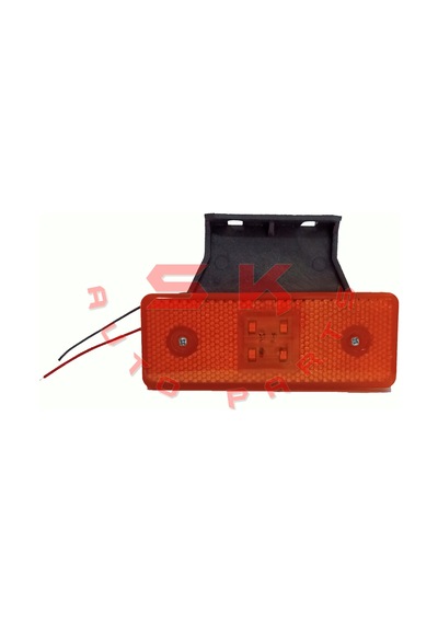 Skauto 12V-24V 4 Ledli Side Marker Yan Sinyal Lamba Sarı - Turuncu 10 Adet