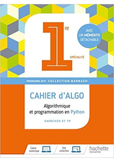 Cahier D’Algo - Hachette Education