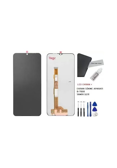 Wan Dey - Vivo Y22s Uyumlu Lcd Ekran Dokunmatik Servıce Pack Lcd + B-7000 + Tamir Kiti
