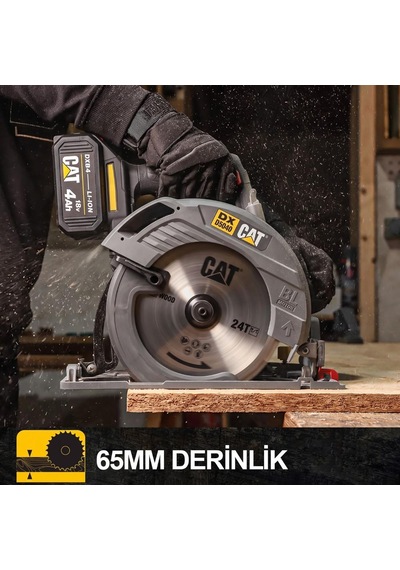 Cat Dx5040b 18volt 185mm Kömürsüz Profesyonel Daire Testere Akü Dahil Değildir