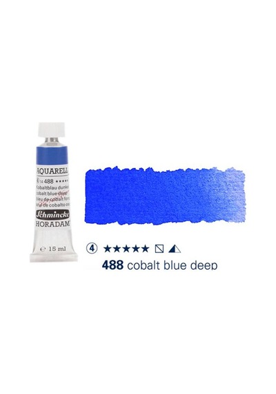 Schmincke Horadam Aquarell Tube 15ml Seri 4 Cobalt Blue Deep 488