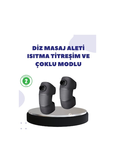 Diz Ve Dirsek İçin Isıtmalı Masaj Dizlik Aparatı Antrasit 72604636