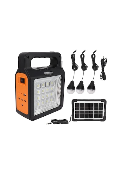 Ysf-200 Bluetooth Hoparlör Güneş Enerjili Kamp Lambası Fm Radyolu Müzik Mp3 Çalar Powerbank Özellikli Taşınabilir Solar Panel Sistemi