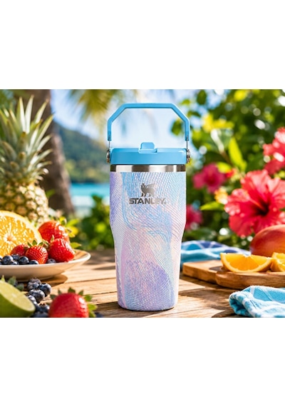 Stanley The Iceflow Flıp Straw 2.0 Tumbler 0.59l Pipetli Termos 10-13425-0447 Renkli Çok Renkli