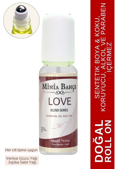 Doğal Roll On, Aşk Uçucu Yağ Karışımı, Jojoba Yağı. 10ml