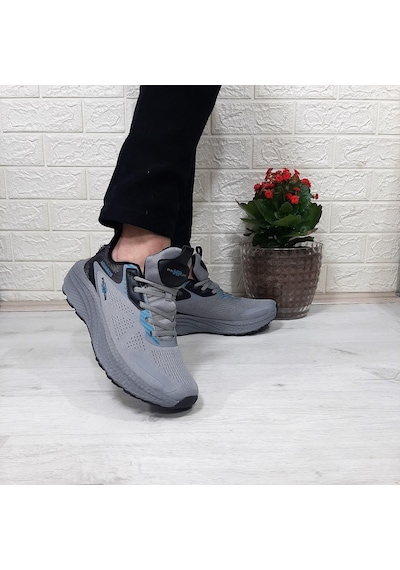 M.p 1607 Gri Yumuşak Taban Hafif Erkek Spor Ayakkabı Gri