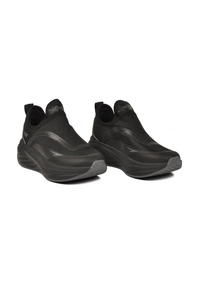 Walkway Siyah-koyu Gri Hafızalı Taban Hafif Esnek Unisex Spor Ayakkabı Eclipse G