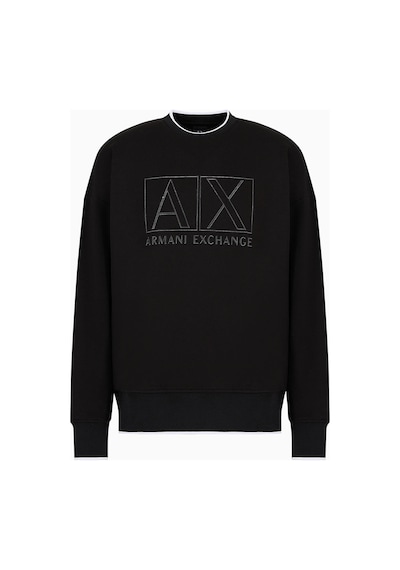 Armani Exchange Erkek Bisiklet Yaka Sweatshirt-siyah Siyah