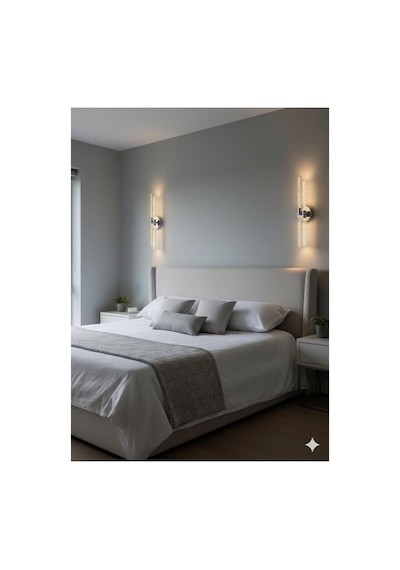 Bubbleflux Dubble Large 51 Cm Modern Tasarım Led Aplik - Duvar Lambası - Gümüş - Elektrikli - Günışığı Gümüş Elektrikli