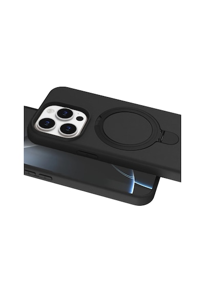 Apple  Uyumlu  iPhone 15 Pro Max Regal Magsafe Standlı Kapak Siyah