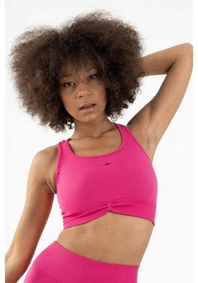 Maraton Active Slimfit Kadın Atlet Yaka Kolsuz Koşu Fuşya Bra 813090-fuşya Fuşya
