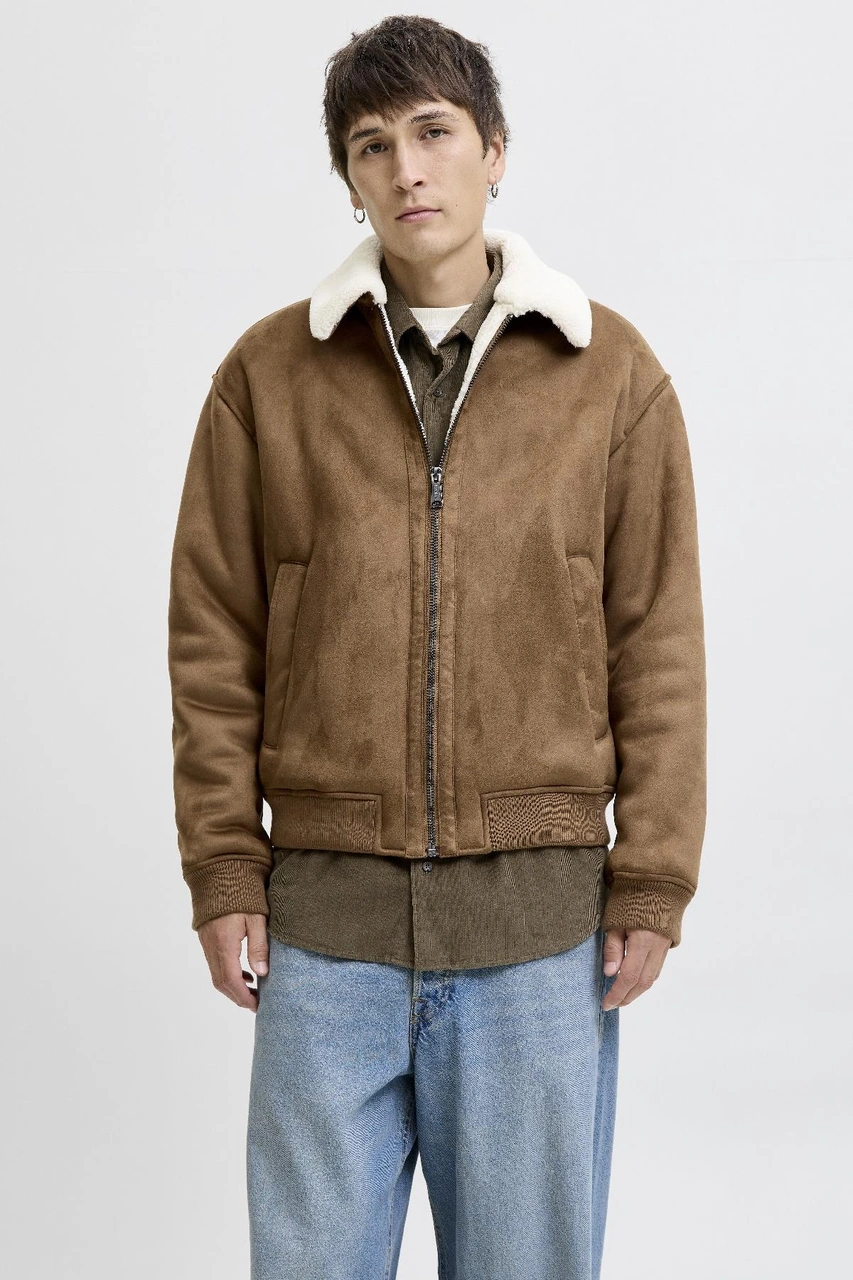Jack & Jones Erkek Jprccluke Bomber Ceket Siyah, Yüksek Kalite, Fermuarlı, Uzun Kollu, Günlük Kullanıma Uygun Kahverengi Jack & Jones Erkek Jprccluke Bomber Ceket Siyah, Yüksek Kalite, Fermuarlı, Uzun Kollu, Günlük Kullanıma Uygun Kahverengi