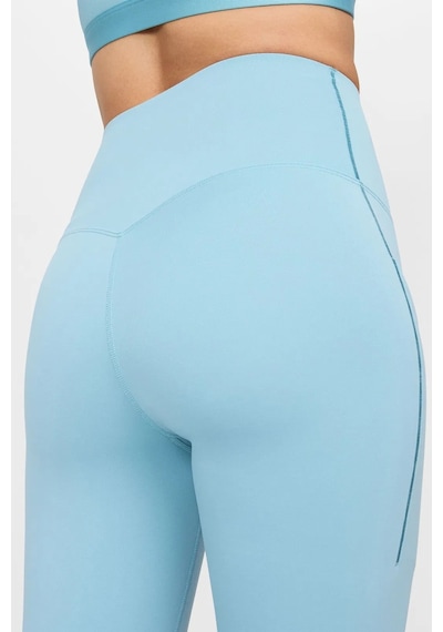 Nike Universa Medium Support High Rise Full Length Kadın Yüksek Bel 2 Cepli Toparlayıcı Tayt Turkuaz