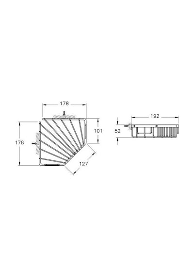VitrA A44157 Base 100 Krom Tekli Süngerlik Krom