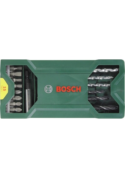 Bosch 25 Parça Vidalama Tornavida Seti 15 Parçalı Mini Matkap Ucu ve Vidalama Ucu Seti