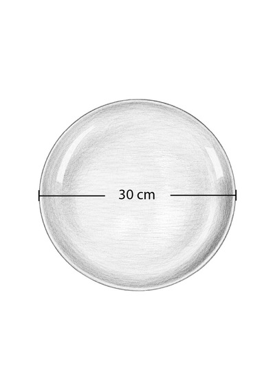 Ev Dekorasyonu - El Yapımı 30 Cm Manzara Dekoratif Tabak