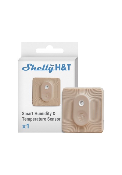 Shelly Blu H&amp T Mokka / Bluetooth Kontrollü Sıcaklık Ve Nem Sensörü / Su Sıçramasına Karşı Korumalı Ve Toz
