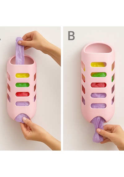 Pembe Plastik Poşetlik Saklama Ve Düzenleme Kutusu Plastik 35 X 27 X 22 Pembe Tr Diğer