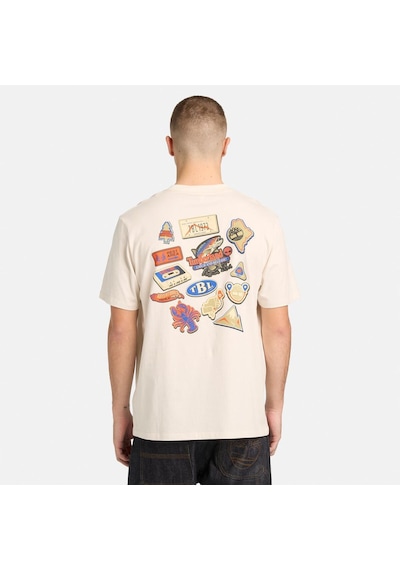 Timberland Magnet Back Graphic Tee Erkek Tişört Tb0a5mnvcm91 Beyaz