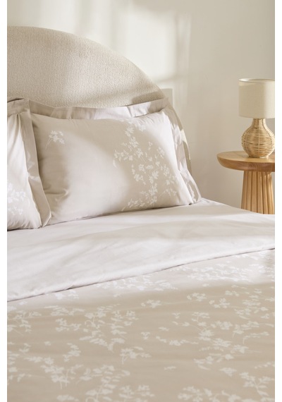 Kaşmir Home Fancy %100 Pamuk Çift Kişilik Nevresim Takımı Bej Bej