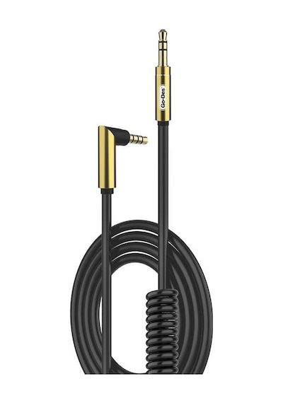 Go Des GAC-216 3.5 mm Spiral Aux Kablo L Tasarım Audio Stereo 180 cm Ses Kablosu - ZORE-220413