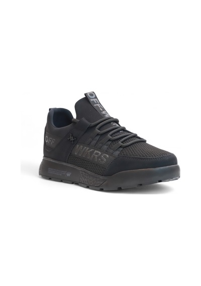 2200-wickers Anatomik Tabanlı Unisex Bağcıksız Sneakers Ayakkabı Siyah