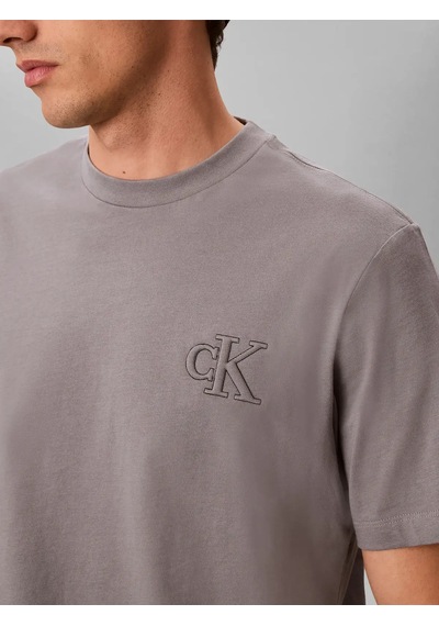 Calvin Klein Ss 30s Jersey Easy Gri Erkek Tişört
