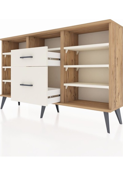 Arges Konsol 7 Raflı 2 Çekmeceli 132x30x83 Çam-aytaşı/aytaşı Aytaşı/aytaşı Arges Konsol 7 Raflı 2 Çekmeceli 132x30x83 Çam-aytaşı/aytaşı Aytaşı/aytaşı