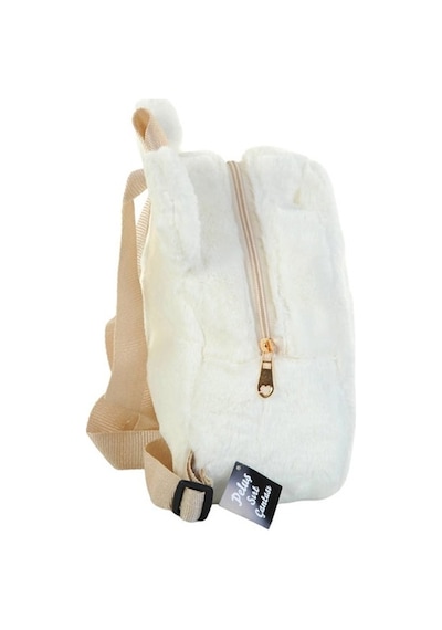 Dolphin Peluş Sırt Çantası Krem Dlp-pb-759-b