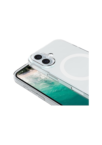 Nourthkiingdom Apple Uyumlu iPhone 17 Kılıf Zore M-safe Şarj Özellikli Şeffaf Kamera Çerçeveli Porto Kapak - Şeffaf Şeffaf