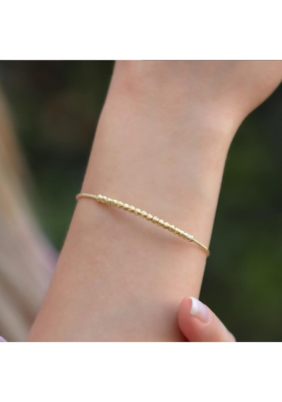 Gold Kaplama Dorika Gümüş Bileklik 40680686