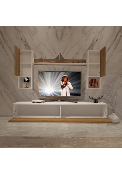 Decoraktiv Eko 5dab Mdf Std Tv Ünitesi Tv Sehpası Beyaz - Pera