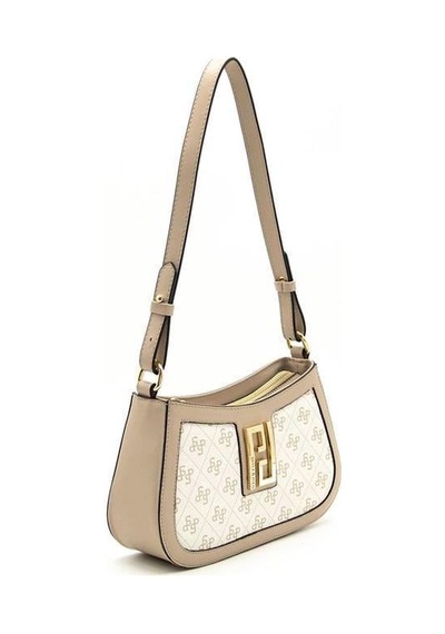 Silver Polo Sp1132 Kadın Çapraz Çanta Monogram Bej-kum