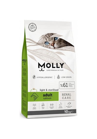 Molly Somonlu Kısırlaştırılmış Kedi Maması 10 Kg